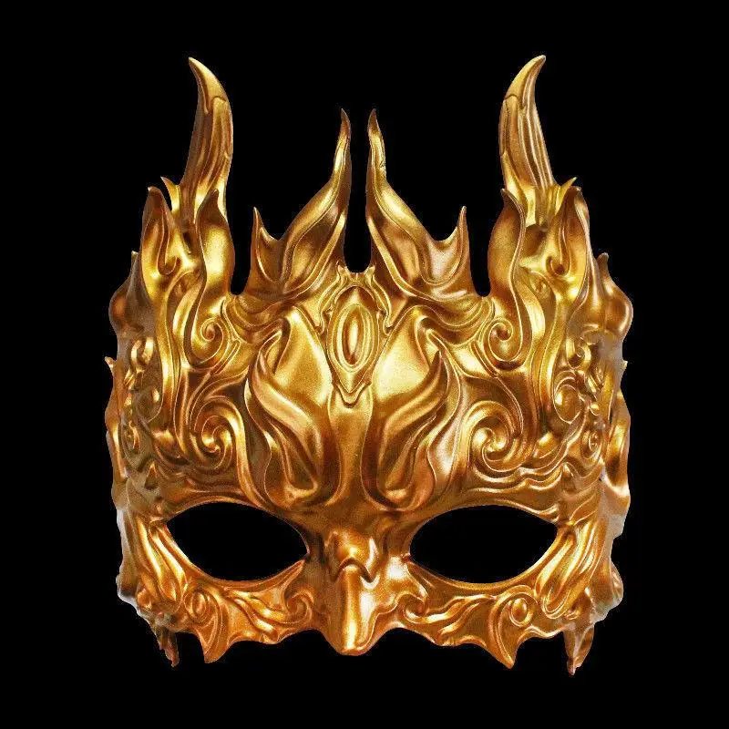 

1Pc Chinese Style Personalized Kylin Shape Mask Halloween Party Cosplay Photography Prop Creative Decoration Accessories