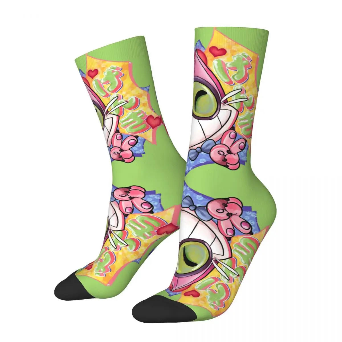 

Happy Funny Men's Compression Socks GENKI GENKI Retro Harajuku Saints Row Game Hip Hop Novelty Seamless Crew Crazy Sock