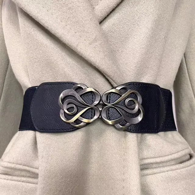 Summer Elastic Ladies Belt For Dress Gold Color Leaves Women Belt Stretch  Skinny Female Waist Belts Ceinture Femme From Milknew, $21.41