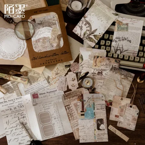 

24Pcs/lot Plant Butterfly Letter Map Vintage Stickers Decorative Craft Paper Kit Junk Journal Album Scrapbooking Material Paper