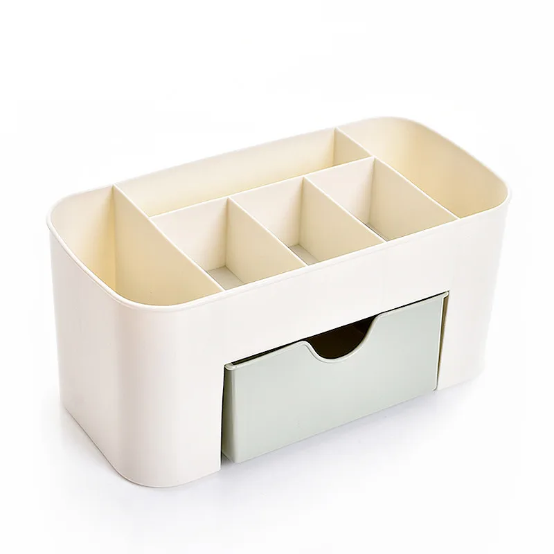 Desktop Double Layer Makeup Organizers Storage Box Cosmetic Drawers Jewelry Display Box Case Container Boxes Organizer New 4