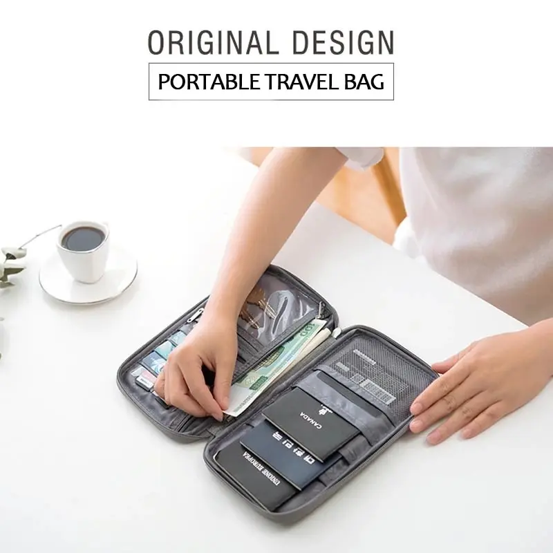 Travel Wallet Family Passport Holder Creative Waterproof Document Case Organizer Travel Accessories Document Bag Cardholder