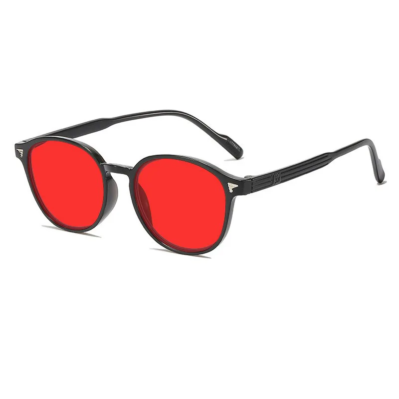 Ultralight Round Frame Yellow Lens Night Vision Glasses - Blue Light Blocking Eye Protection Eyewear