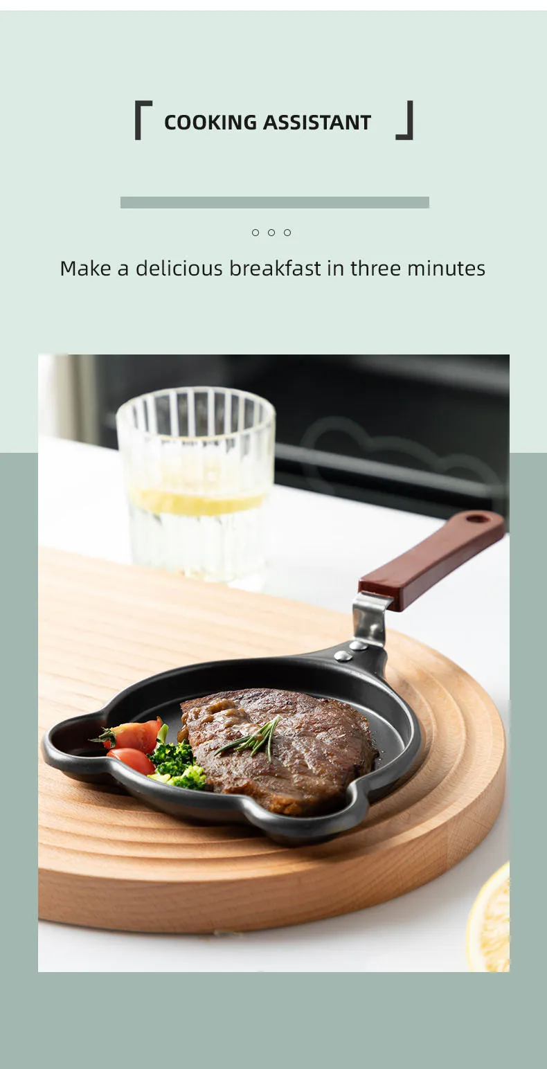 Mini Padella Per Uova A Forma Di Orso - Antiaderente, Perfetta Per Colazione - Foto 4