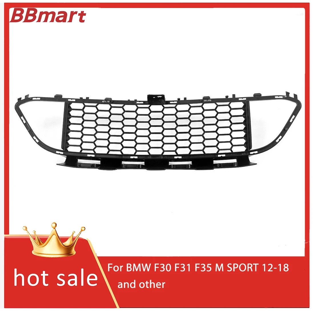 51118068124 BMW F30 F31 F35 M 스포츠 12-18 및 기타 차량용 프론트 범퍼 하단 그릴.BBmart