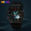 SKMEI Waterproof Men Watch Countdown Stopwatch Led Light Electronic Movement Wristwatch 5Alarm Clock 2 Time Digital Watches 2100 4