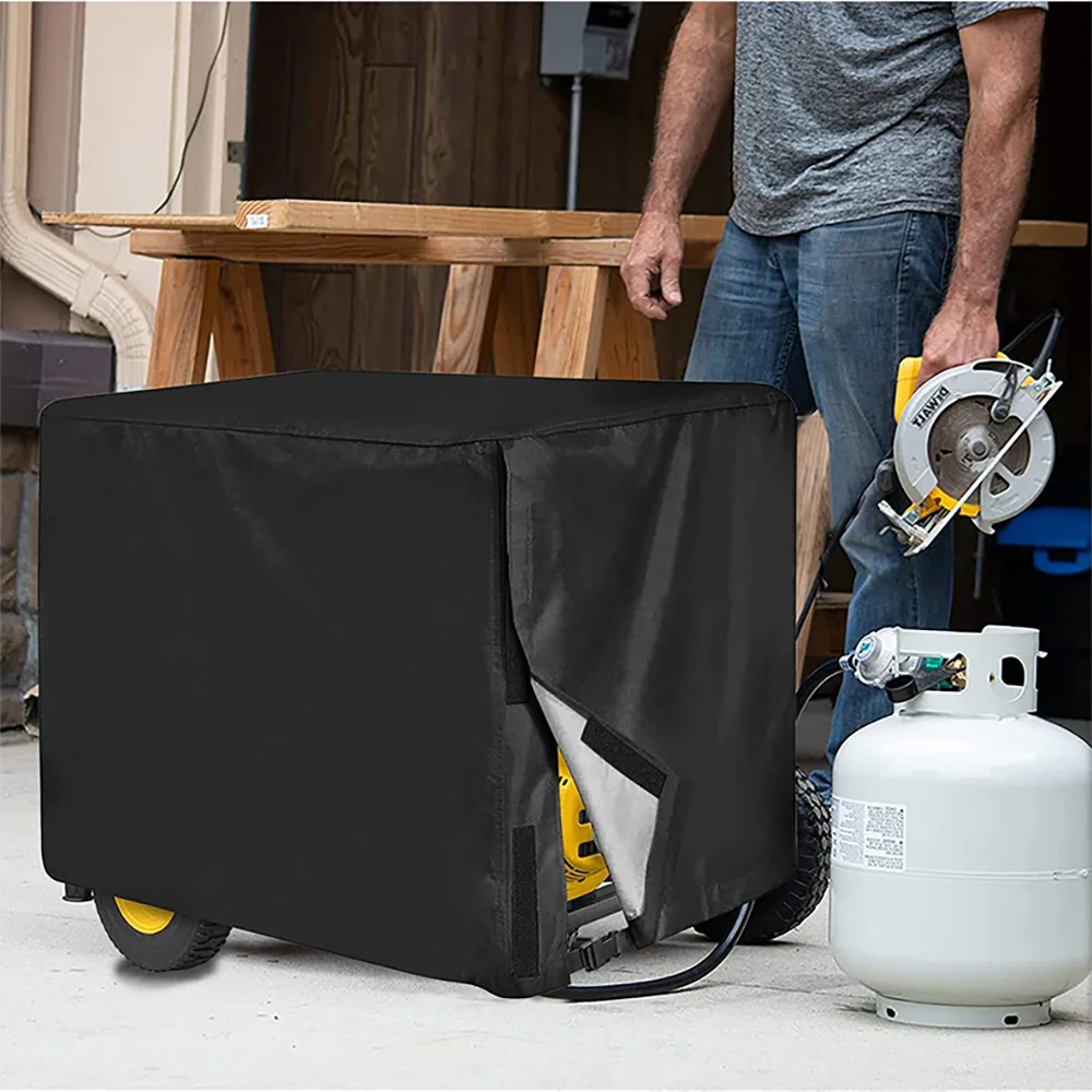 Waterproof Universal Portable Generator Cover - Heavy-Duty Protection for Large Generators (32”L x 24”W x 24”H)