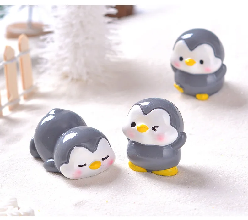 Figurines Miniatures Cartoon Cute Grey Penguin Micro Landscape Ornaments For Home Decorations Room Decor Desktop Accessories 20 Figurines Miniatures Cartoon Cute Grey Penguin Micro Landscape Ornaments For Home Decorations Room Decor Desktop Accessories