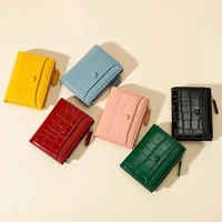 Splice PU Leather Short Women Wallet Many Department Ladies Small Clutch Money Coin Card Holders Purse Female Wallets Cartera 2