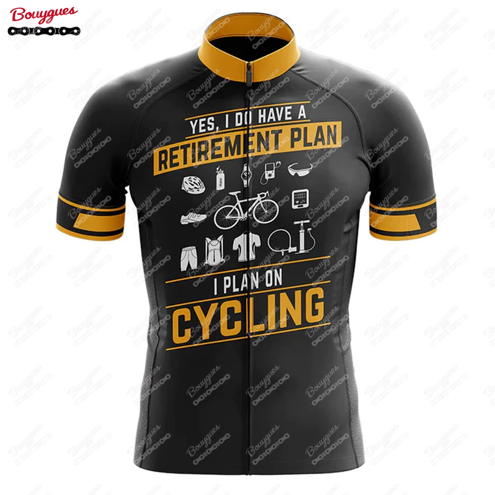 thumbnail image 1 of Plan de jubilación Maillot de ciclismo para hombre de manga corta reflectante MTB Maillot Downhill Pro Team Mountain Bicycle Ropa de verano, 1 of 4