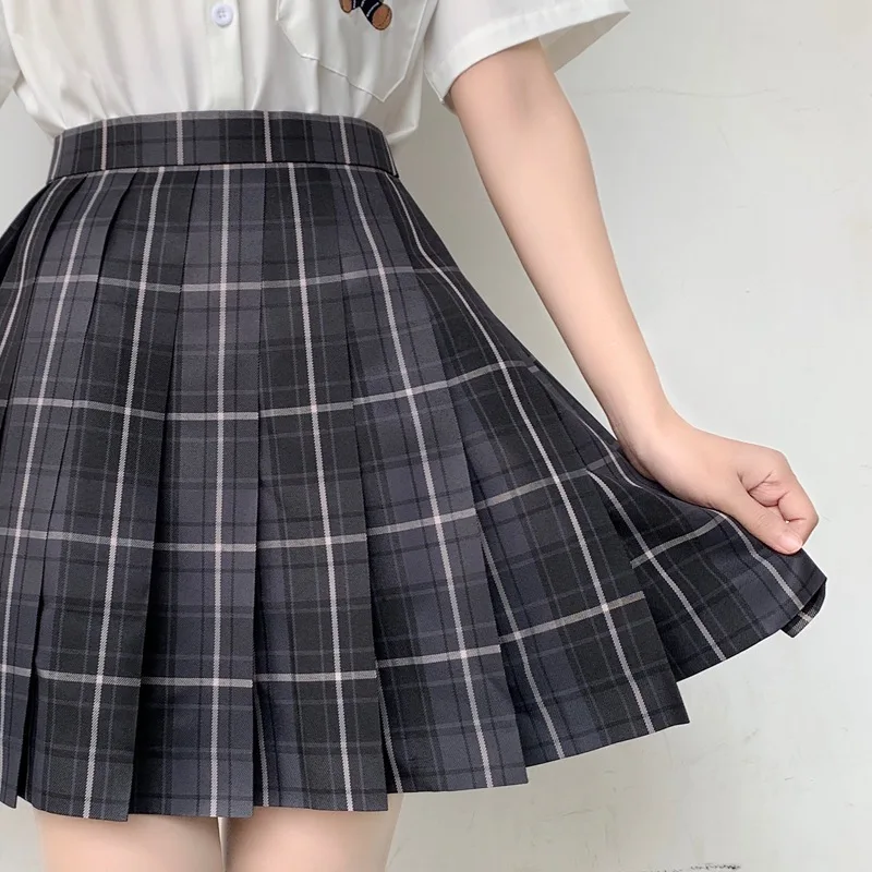 plaid skirt New Korean version of pleated skirt 2022 high waist summer women's skirt sexy plaid mini skirt dance skirt brown skirt