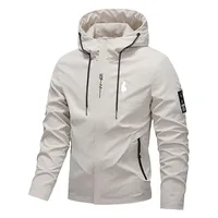 Veste coupe-vent à capuche à manches longues pour homme, style printemps-automne, tendance, décontractée, sportive, pour l'extérieur 6
