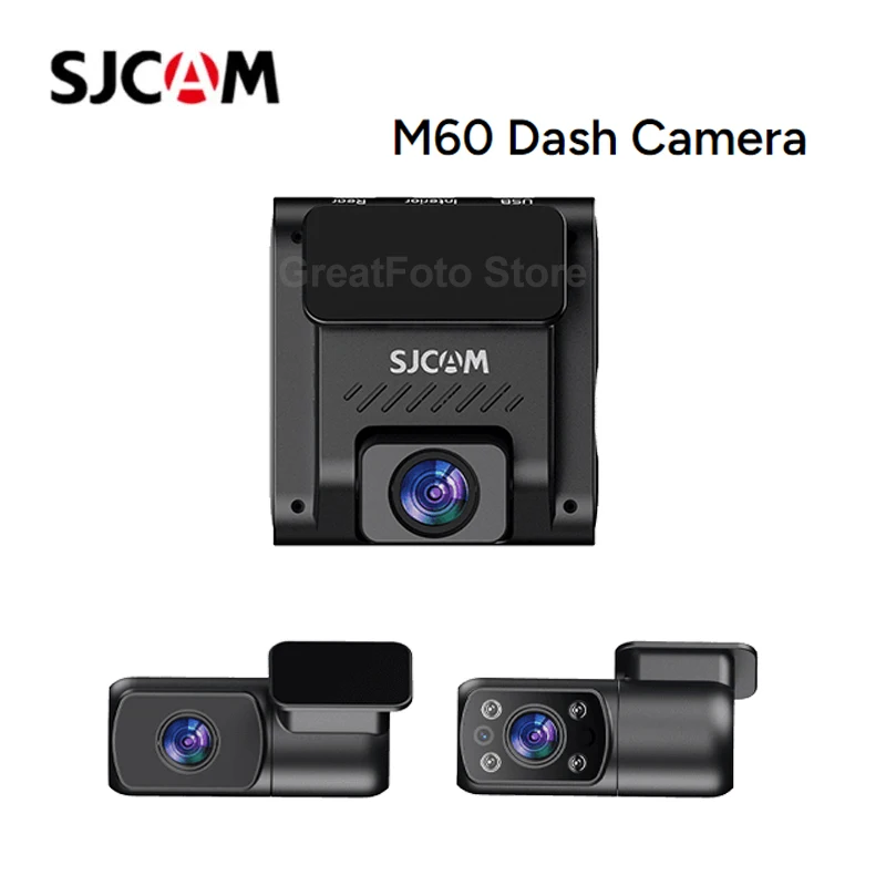 SJCAM M60 Dash Camera 4K Ultra Clear Night Shooting Front and Rear 360 Degree Panoramic Shooting for Car Motorcycle Dvr Driving