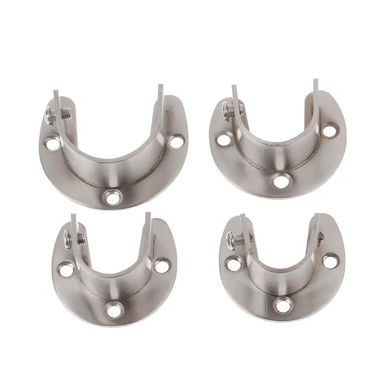 Description Picture 2 of item19/22/25/32mm Wardrobe Bracket Stainless Steel Rod Socket Flange Rod Holder Shower Curtain Rod Mount Holder Tension Retainer