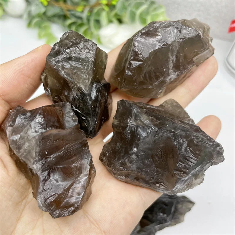 

500g Natural Smoky Quartz Stones Crystal Gravel Minerals and Stones Rough Gemstone Specimen Fish Tank Aquarium Garden Decor