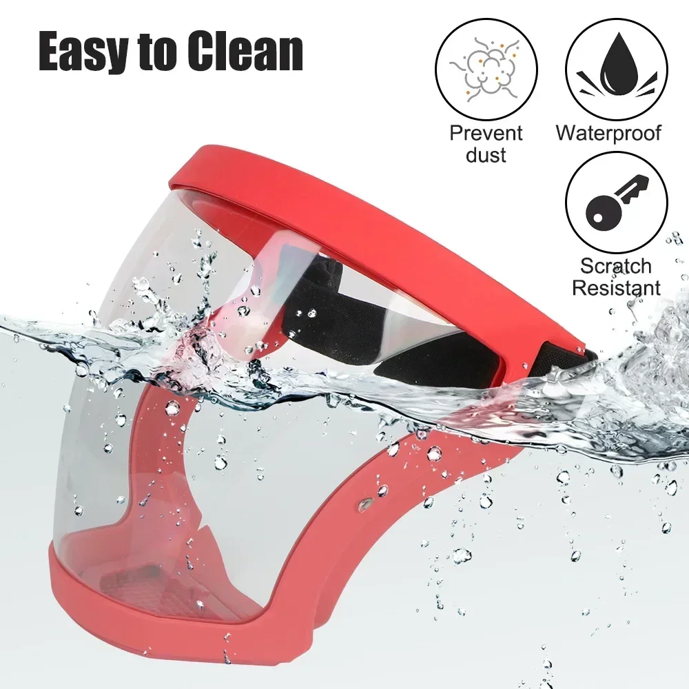 Face Protector Full Face Mask Safety Mask with Filthers Oil-splash Proof Eye Facial Anti-fog Head Cover Work Protection Glasses