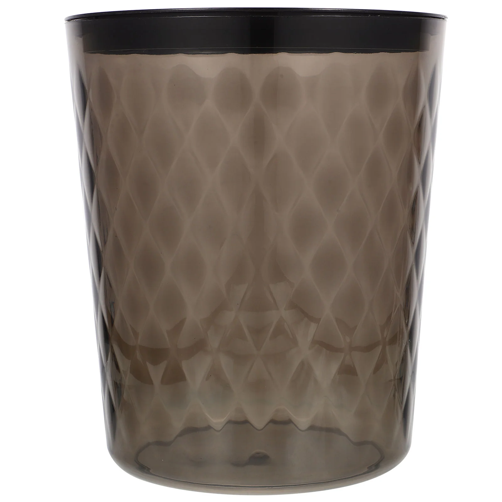 

Clear Wastebasket Modern Trash Can Bathroom Office Pressing Ring Trash Can