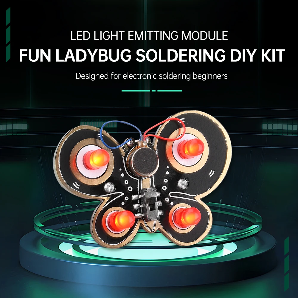 Kit fai da te con orologio a LED elettronico, set di esercizi di saldatura con display digitale, per principianti e educazione STEM (rosso