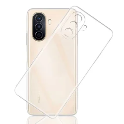 Clear Silicone Soft Cover Thin Bumper Coque for Huawei Nova Y71 (Clear)