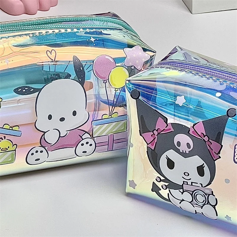 

8 шт/лот Sanrio Kuromi Pochacco лазерный карандаш чехол милый карандаш коробки канцелярские принадлежности сумка канцелярские принадлежности школьные принадлежности