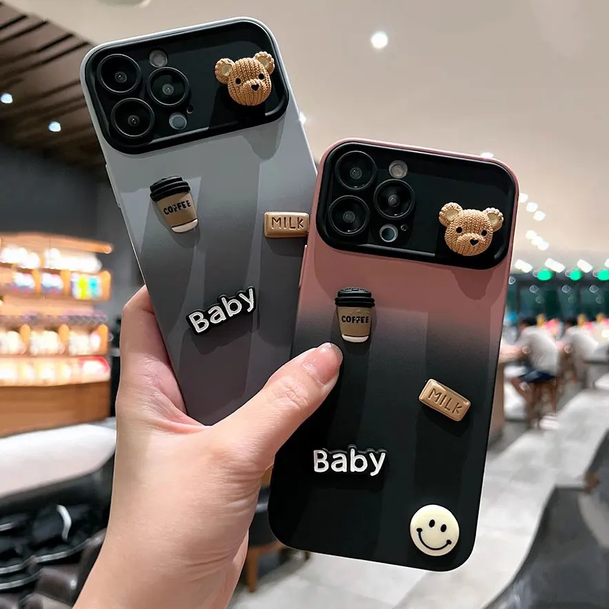 

Силиконовый чехол с большим окошком для iPhone 15 14 13 12 Pro Max