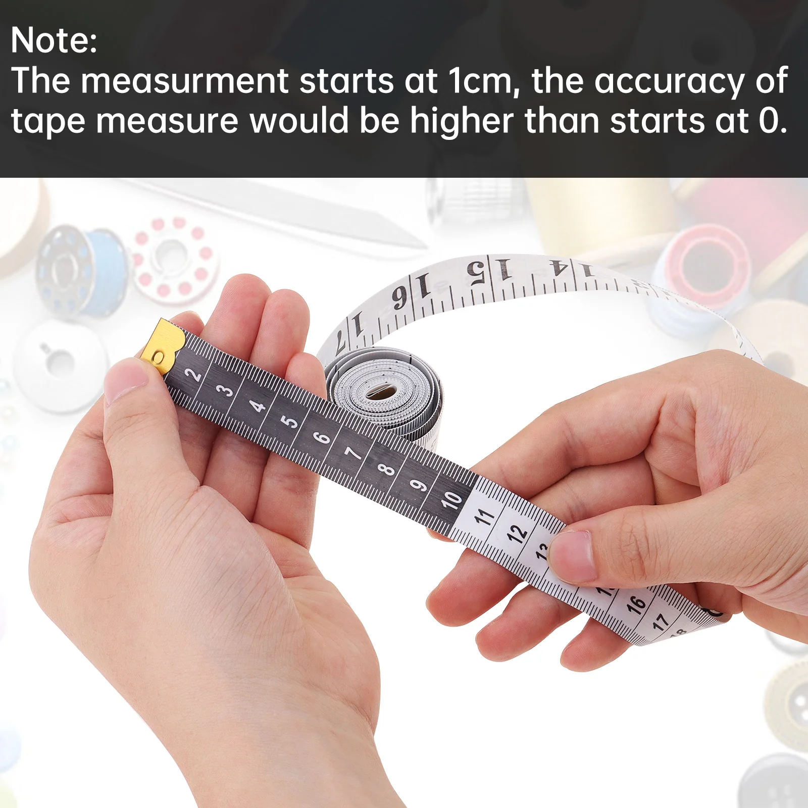 Tape Measure Measuring Tape Measuring Ruler 2m White Waist Circumference Soft Tape Measure Clothing Tailor Measuring Ruler