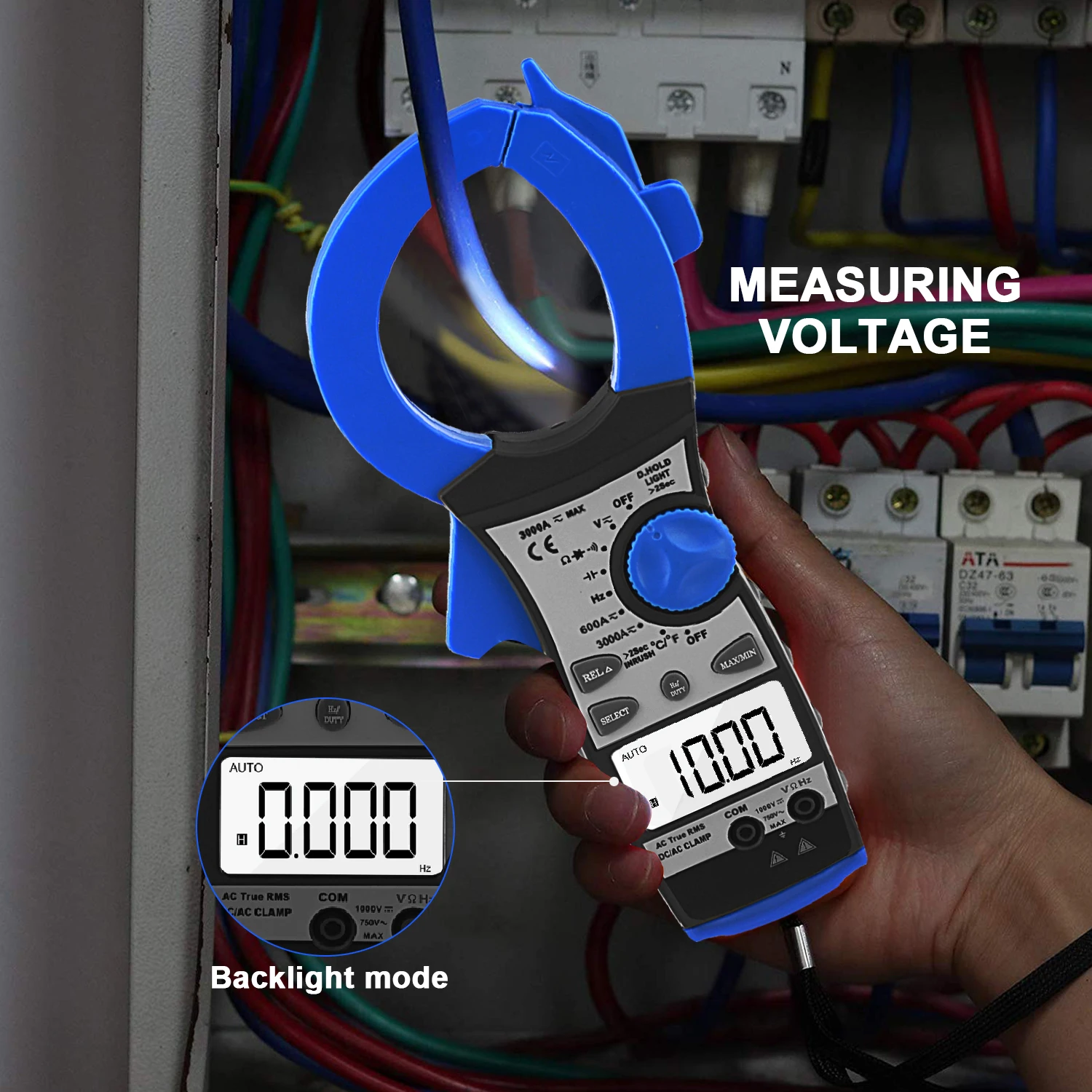 デジタル Clamp Meter-BTMETER BT-860N 3000A Amp Meter Auto Ranging Multimeter wi - 4