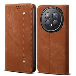 Premium Retro Flip Leather Case with Card Slot & Magnetic Stand - Business Edition - Honor Magic8 Pro (Brown)