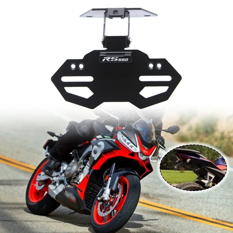 

Motorcycle Rear End Fairing Eliminator License Plate Holder Support Mounting For Aprilia RS660 Tuono 660 RSV4 FACTORY 2021-2023