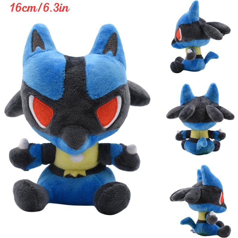 thumbnail image 1 of Kawaii Pokemon Fit Mew Lucario Caterpie Butterfree Soft Plush Toys Cute Anime Furret Shinx Litwick Bidoof Cubone Peluche Dolls, 1 of 5