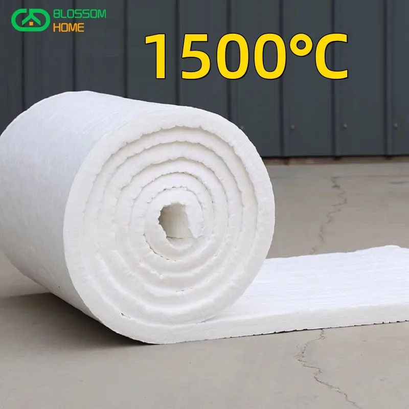 30mm 20mm Thickness Zirconium Containing Ceramic Fiber Blanket Withstand High Temperature 1500 ℃ Thermal Insulation Cotton