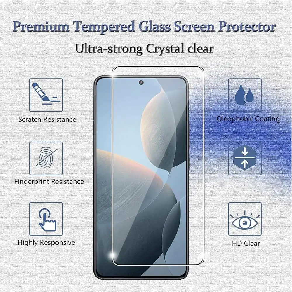 2-Piece 3D Camera Protector + Full Coverage Clear Glass Screen Protectors Combo Pack