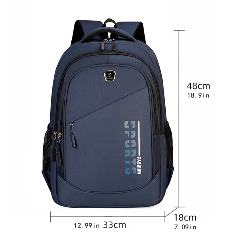Large-capacity backpack | Adjustable shoulder strap, multi-layer design, polyester lining, laptop backpack