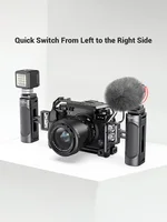 SmallRig Mini Camera Side Handle Handgrip with Two 1/4"-20 Screws Mount for Mirrorless/ Digital Camera DSLR Camera 2916 3