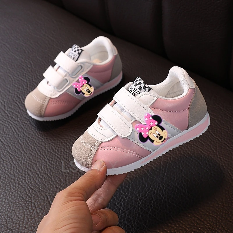 Hot Brand Kids Shoes Children's Mickey Minnie Sports Shoes Casual Pink For Girls Cartoon For Boys sports shoes,kids sneakers,kids shoes,kids sports shoes