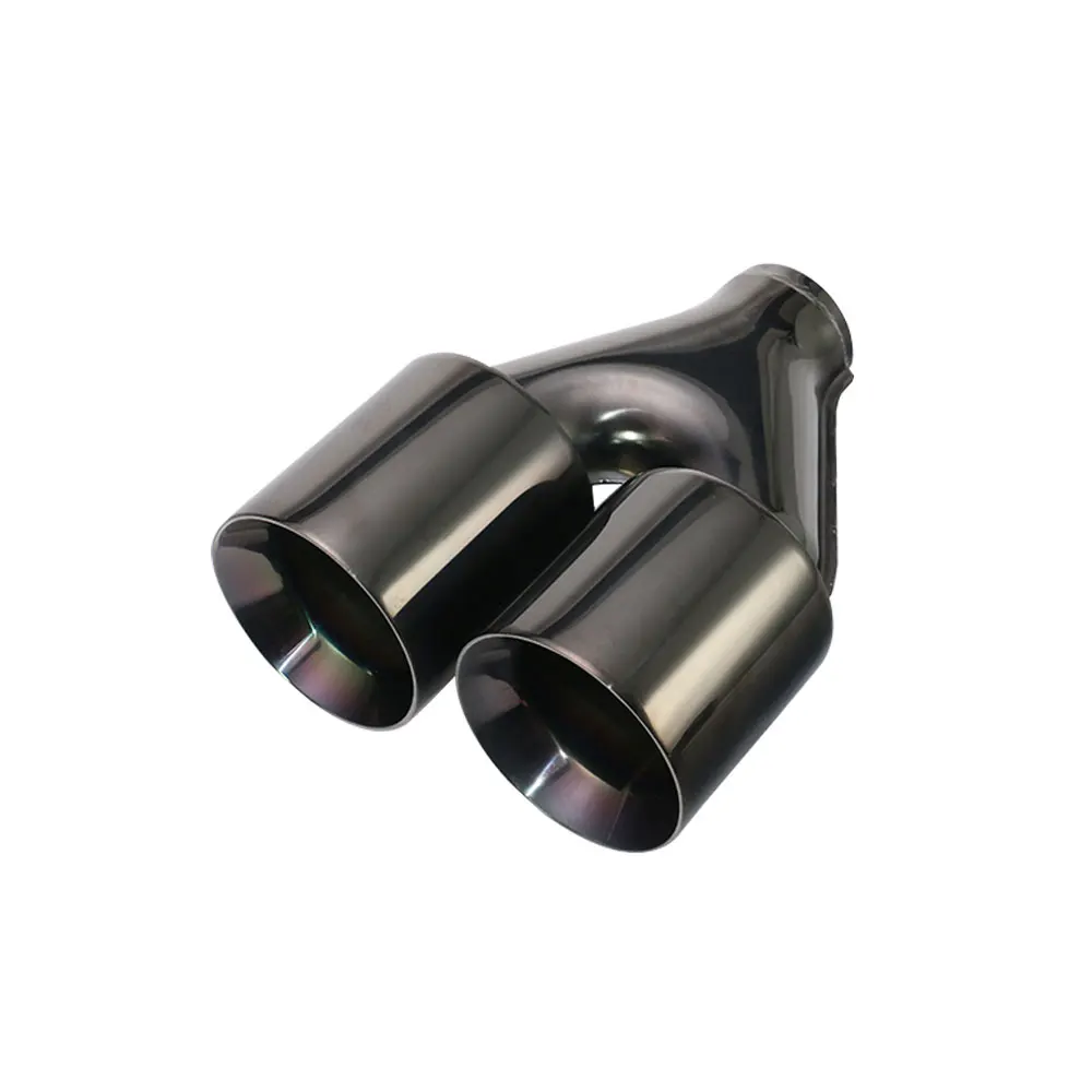 Embout D'Échappement Universel Inox 2,5" -> 4" - Chromé, Pour Voiture, Installation Boulonnée Facile - 5