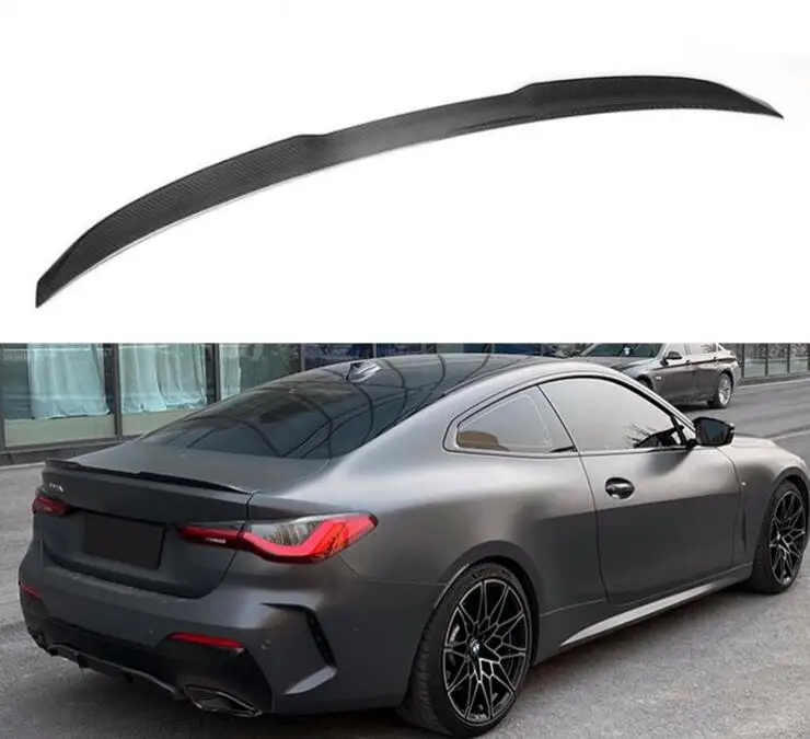 

Спойлер для BMW 4 серии G22 G82 2021 2022 2023, заднее крыло, задняя фонарь, задняя фонарь, реальное углеродное волокно