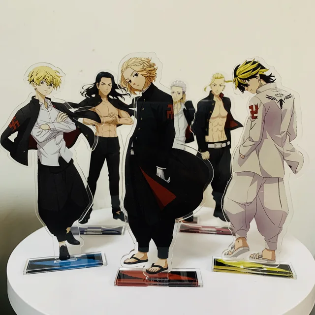 Tokyo Revengers group #A Hayashi Suzuki Shin Karino Mitsuya Baji acrylic  standee figurines desk decoration cake topper - AliExpress