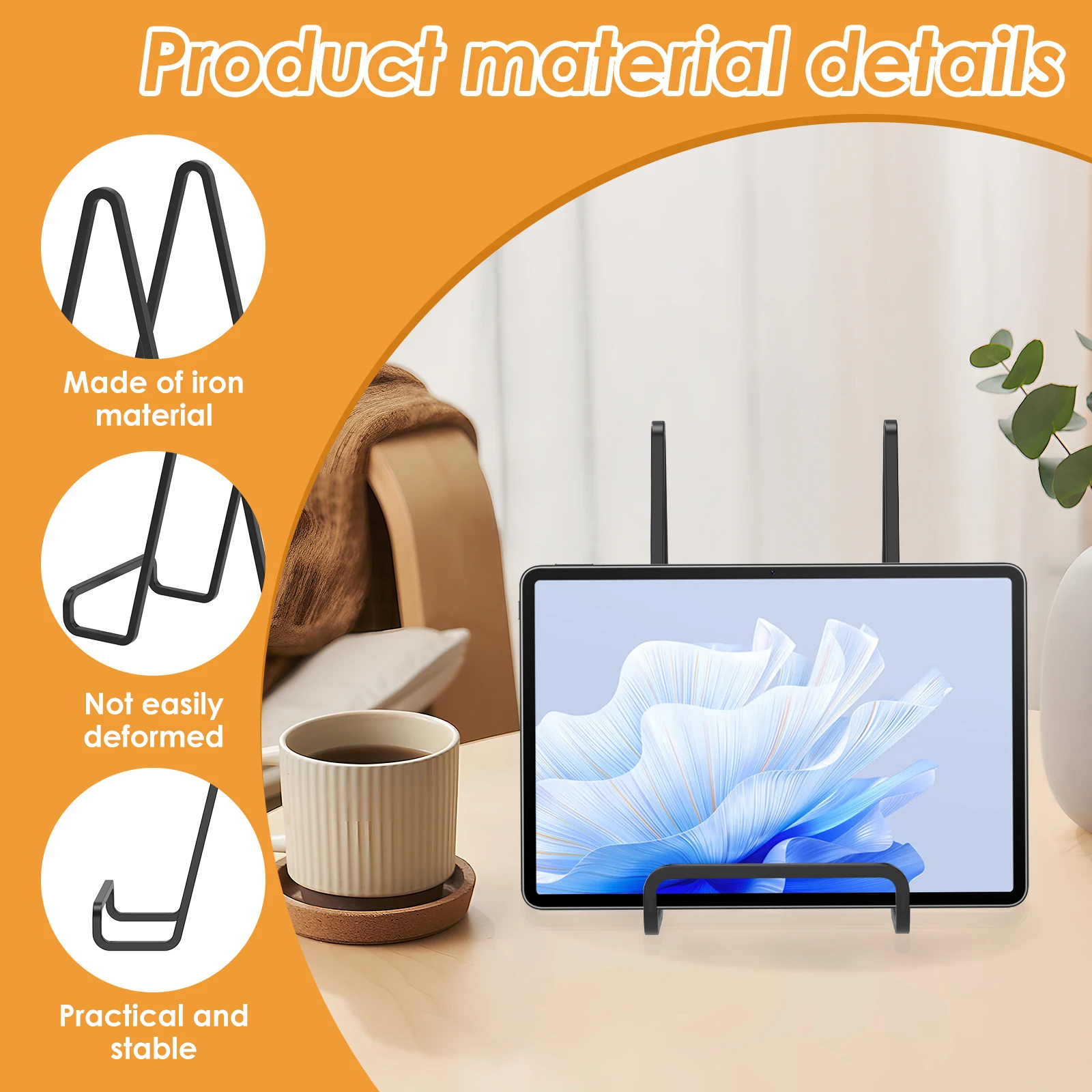 Metal Iron Display Stand Tabletop Picture Frame Holder
