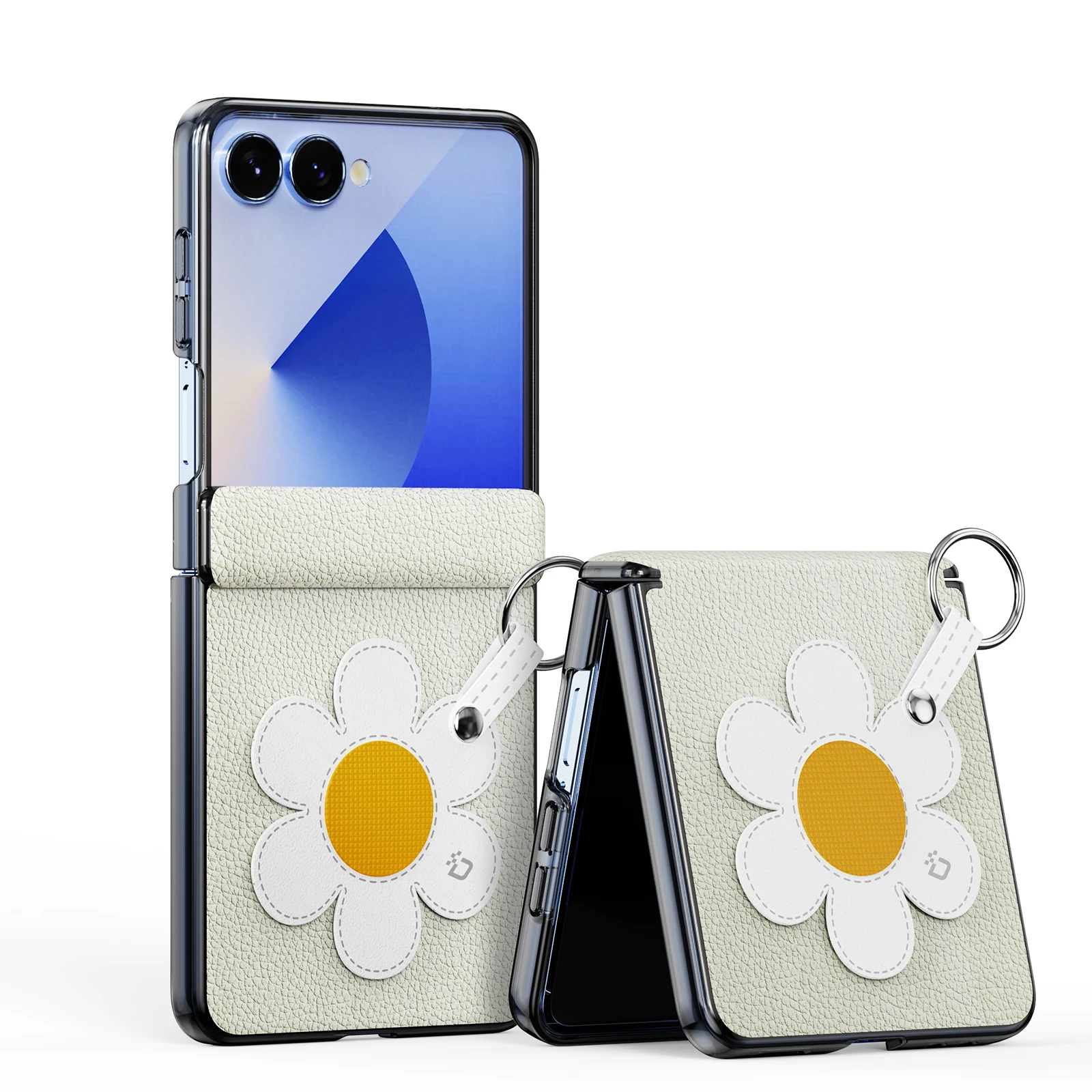 DUX DUCIS Ultra-Thin Leather Flip Case with Shockproof Full-Body Protection & Lanyard Design