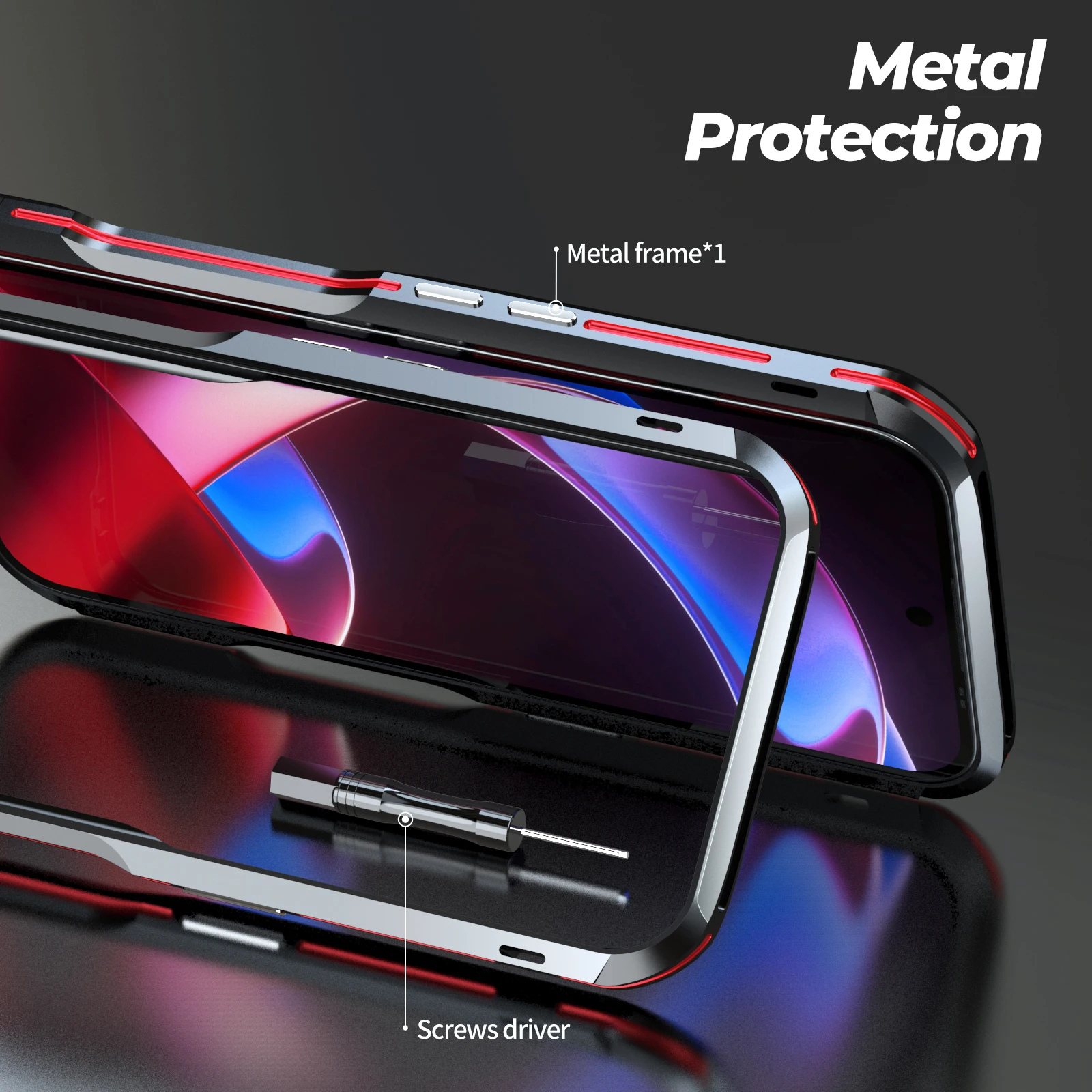 Premium Aluminum Shockproof Luxury Metal Bumper Phone Case
