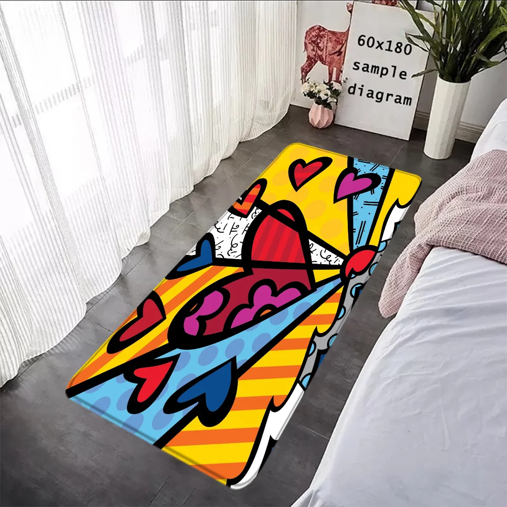 Kawaii Capets B-Britto Zerbino Antiscivolo Camera Da Letto Tappetino Halllway Tappeto Cucina Tappetino Flanella Soggiorno Decor Tappeti Da Bagno