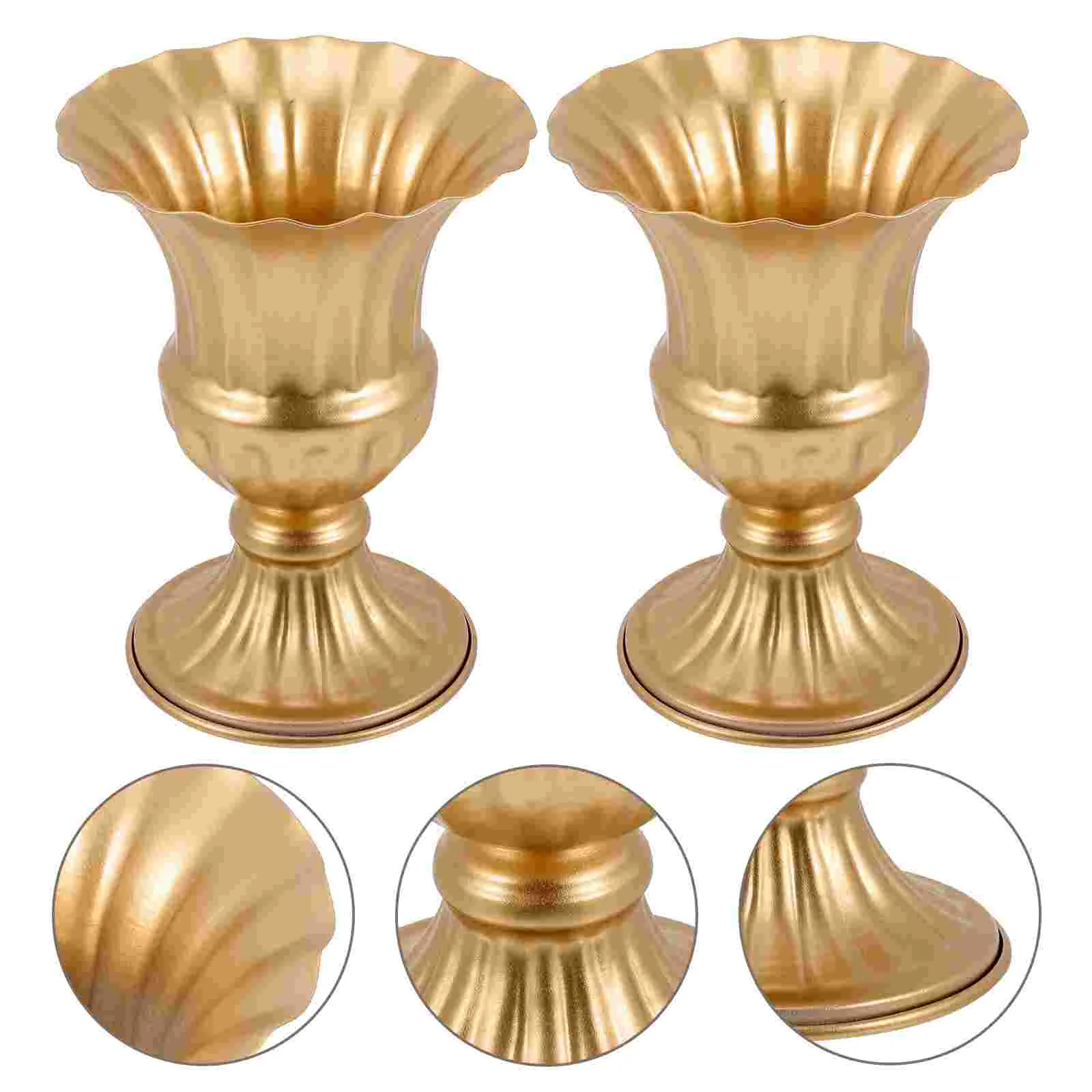 

Pillar Planter Tombstone Memorial Vase Wedding Table Decorations Iron Flower Pot