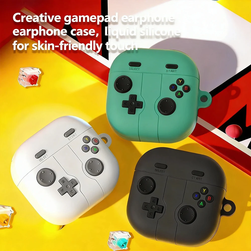 Cute Cartoon 3D Game Controller Silicone Shockproof Earphone Case Cover