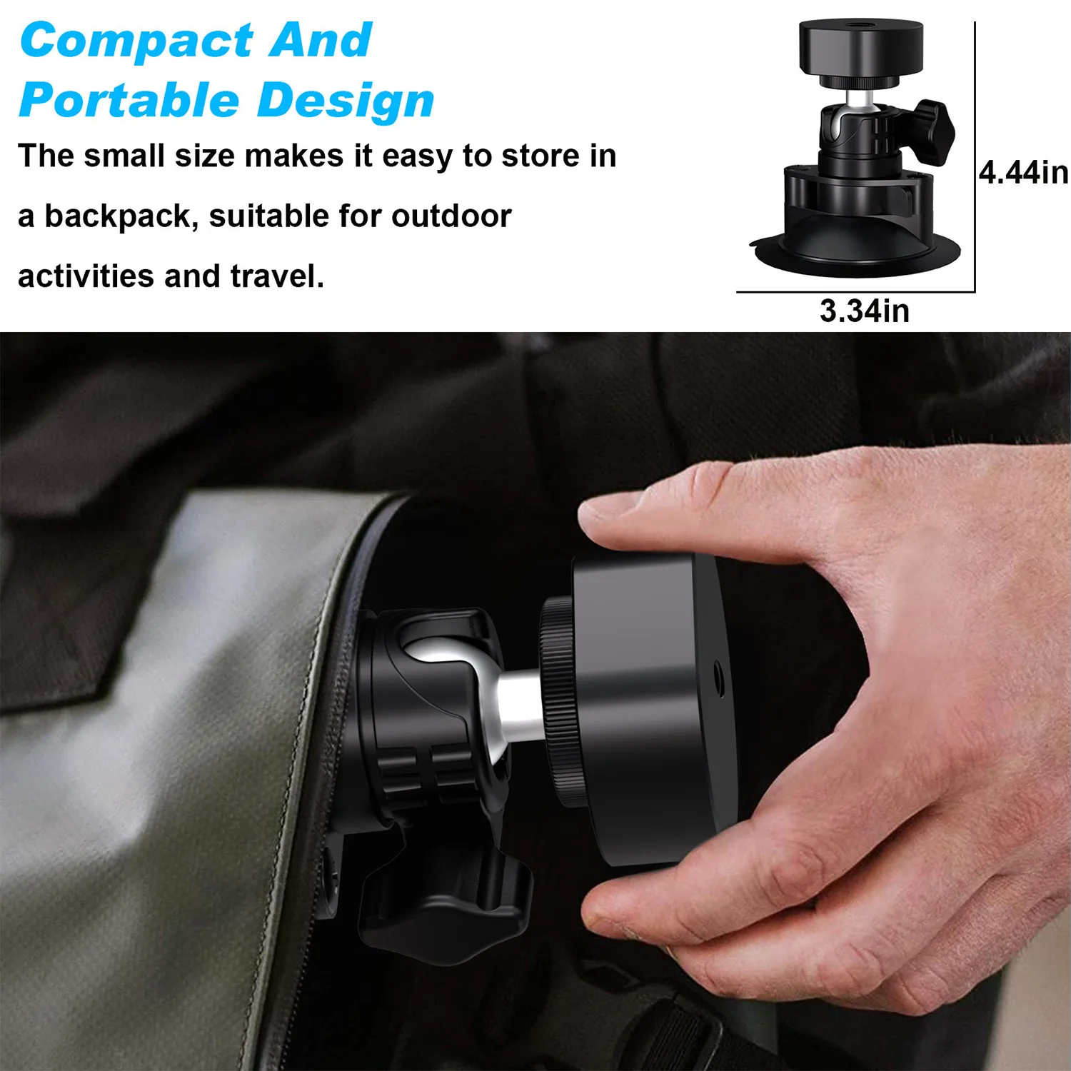 Starlink Mini Auto Saugnapf Halterung Rotierenden Für Montieren Dach Auto Dashboard Halterung Starlink Mini Auto Metall Saugnapf Halterung – Detail 5