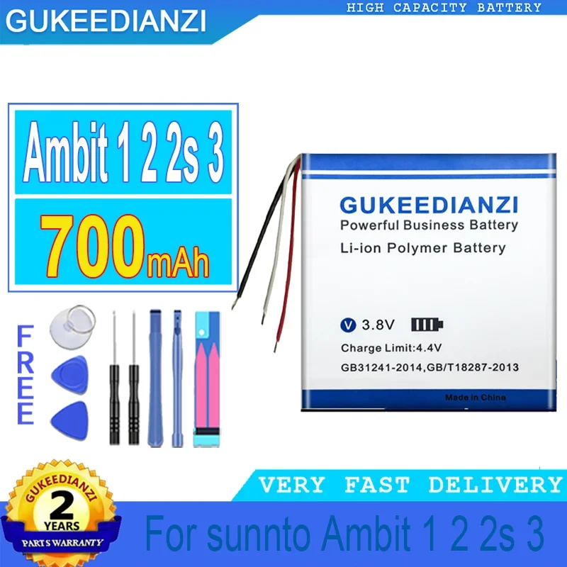 

Аккумулятор GUKEEDIANZI умные часы, аккумулятор большой мощности, Ambit 1 2 2S 3, для Sunnto Ambit1 Ambit2 Ambit2S Ambit3, 700 мАч