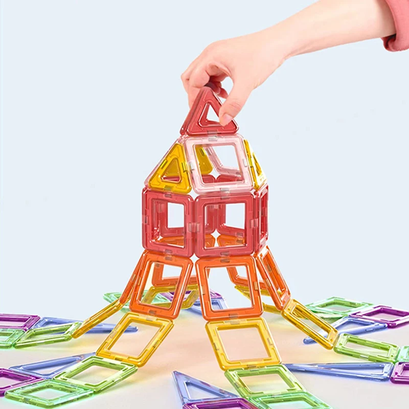 Big Size Magnetic Building Blocks DIY Magnets Toys For Kids Designer Construction Set Xmas Gifts For Children
