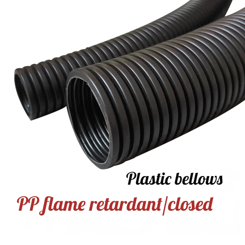 PP Retardant/Outer Dia. 13mm/Inner Dia. 10 mm/100 m Electric Wire Protector Flame Retardant Corrugated Hose Wear Wire Hose