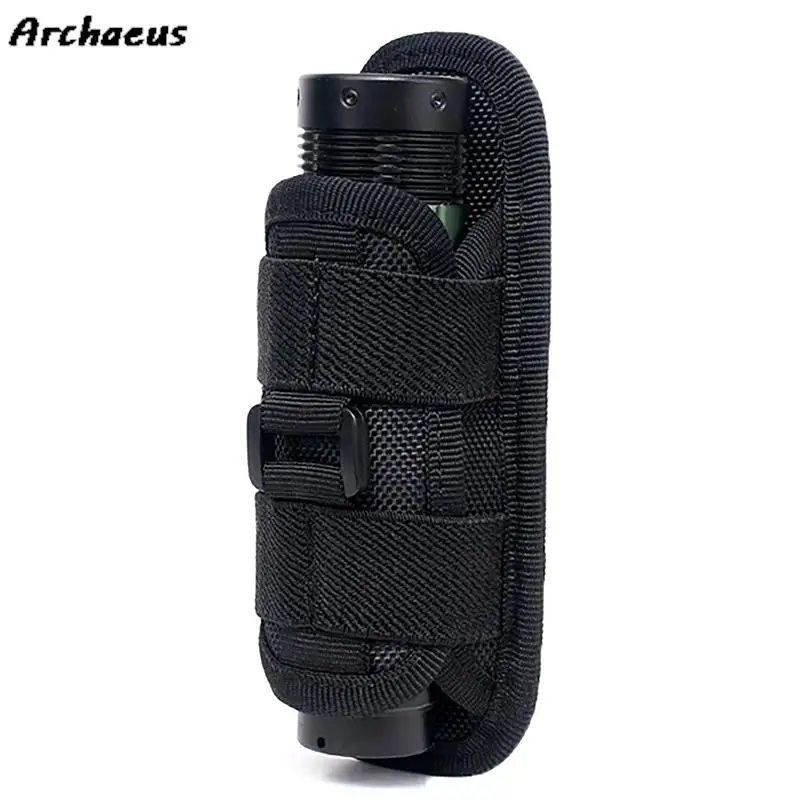 

Tactical Sports Flashlight Holder Multi-Functional 360°Rotation Universal Flashlight Waist Holder Outdoor Hanging Pouch