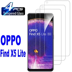 Premium HD Screen Protector Glass Film - 4 pieces (OPPO Find X5 Lite)